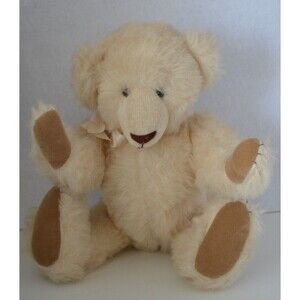 Bearly There 15" Teddy Bear Corduroy Nose  Humpback Jointed Linda Spiegel Tan